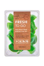 TONY MOLY Fresh To Go Aloe Mask Sheet Маска увлажняющая алое, 22 г