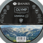 Блинница алюминий, 24 см, антиприг, Daniks, Гранит Олимп, JD-PM-24-DB-IND, индукц