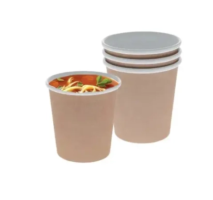 Контейнер бумажный 300 мл, d=98мм h=74 крафт