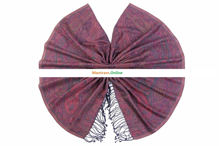 Палантин материал Вискозное волокно (Modal) цвет фиолетовый 180х70 см.