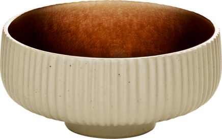 NARA BROWN - Соусник декорированный с рельефным бортиком D=8 см, H=5 см 120 мл керамика цвет: бежево-коричневый NARA BROWN артикул 7013558/016150, PLAYGROUND