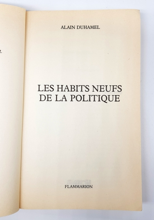 "Les habits neufs de la politique (Новая политика)". Alain Duhamel (Ален Дюамель)