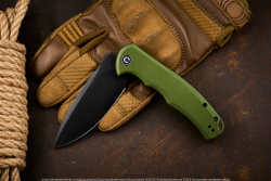 Нож Civivi Praxis C803F сталь 9Cr18MoV BlackWwash рукоять OD Green G10