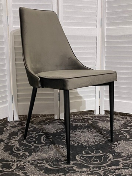 Стул М-City DISAUR Непал (Nepal-P) Графит 14, Велюр, Черный каркас