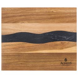 ДОСКА РАЗДЕЛОЧНАЯ, 30*25*1,8 СМ, АКАЦИЯ СО ВСТАВКОЙ ИЗ ЭПОКСИД. СМОЛЫ