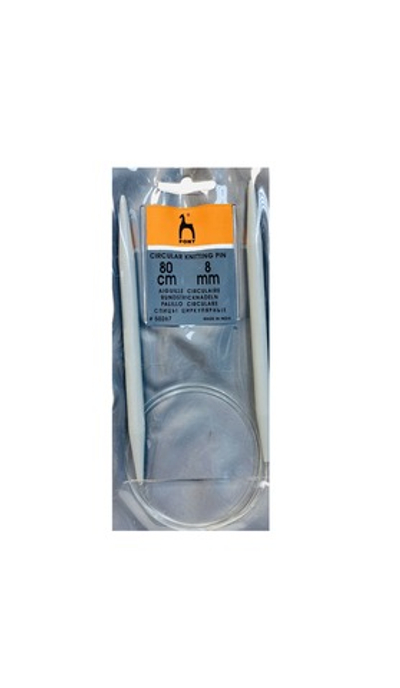 Спицы круговые на леске 80см Пони №8