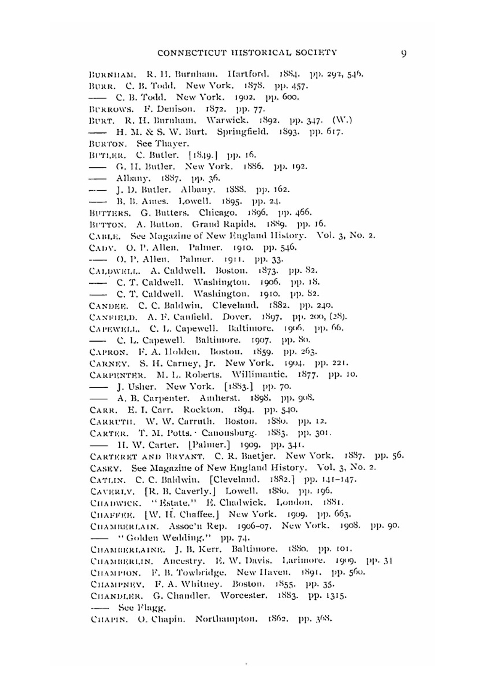 List of family genealogies in Library of Connecticut Historical Society | Нет автора