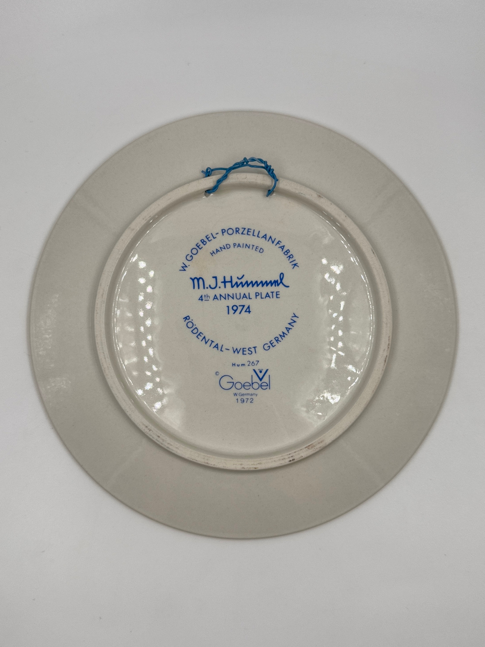 Декоративная тарелка 1974 год Goebel