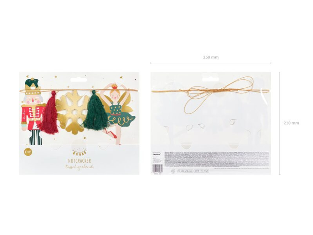 Гирлянда Щелкунчик с кисточками