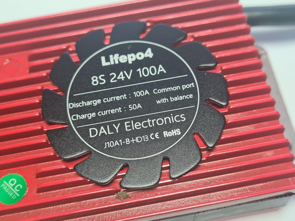 Плата контроля BMS LiFePO4 8S 24V 100A