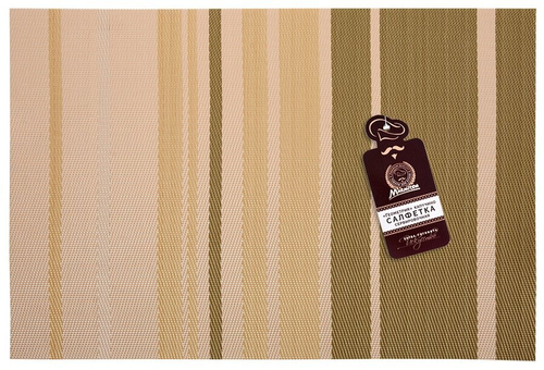 САЛФЕТКА СЕРВИРОВОЧНАЯ ГЕОМЕТРИЯ 30Х45СМ КАПУЧИНО 16163