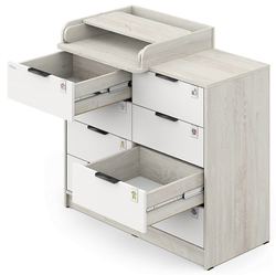 Комод Pituso Kids Optimum ЛДСП Сосна касцина-белый премиум
