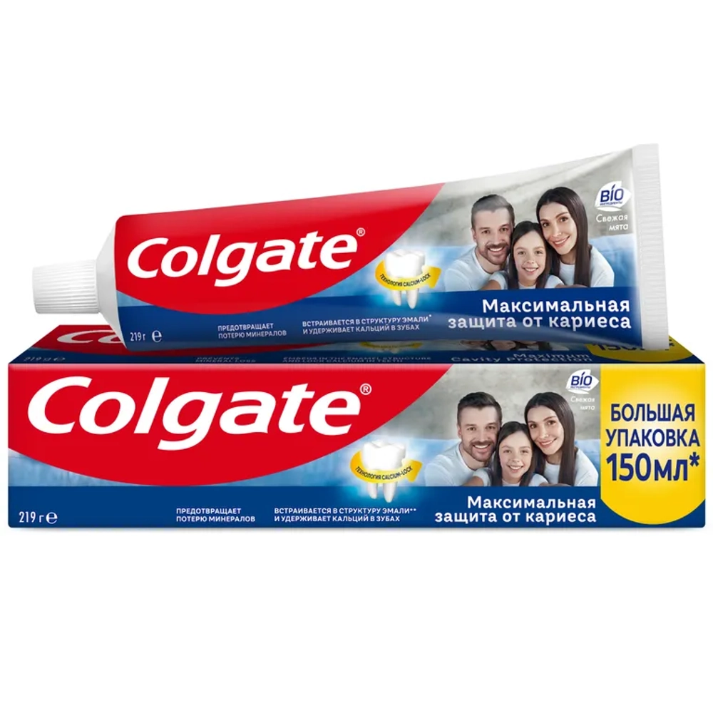 Colgate Зубная паста Максимальная защита от кариеса свежая мята 150мл