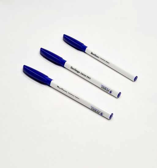 Ручка шариковая Berlingo "Triangle Snow Pro", набор 3 шт