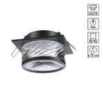 370920 SPOT NT22 512 черный Светильник встраиваемый IP20 GU10 9W 220V GEM