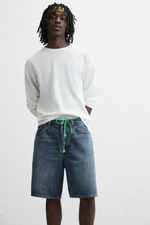 Шорты straight fit denim