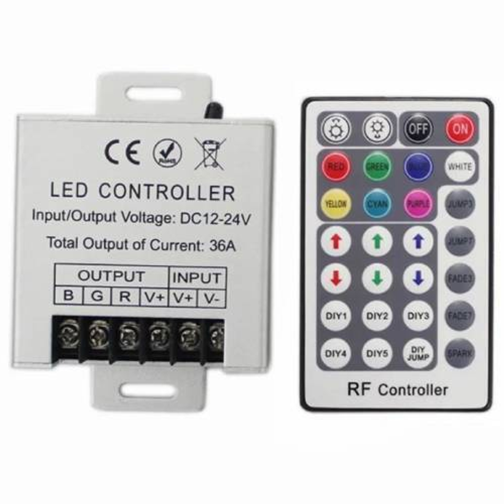 Пульт кнопочный RGB 12V/24V 36A