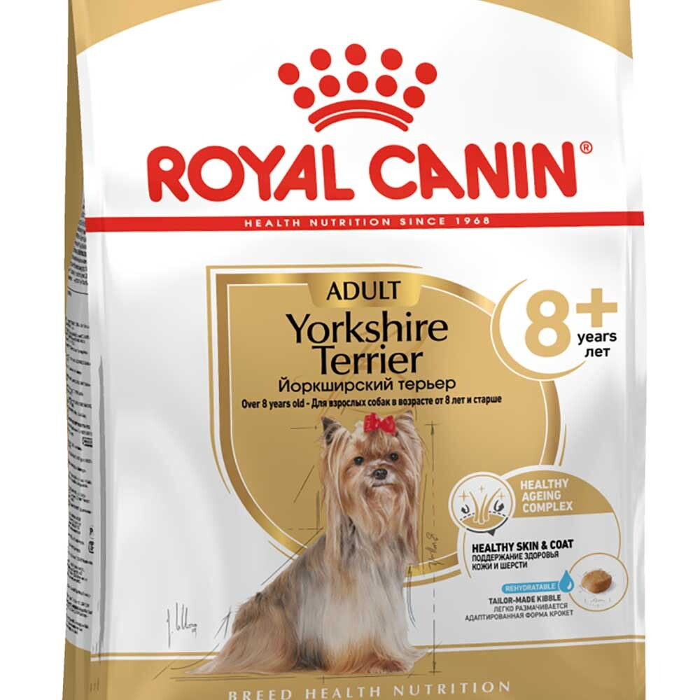 Royal Canin Yorkshire Terrier 8+ - корм для собак породы йоркширский терьер старше 8 лет
