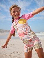 Купальник раздельный для девочки Next AJ6-239, Розовый, Молочный