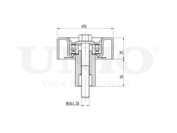 Ролик направляющий приводного ремня UNIO TNS-10270