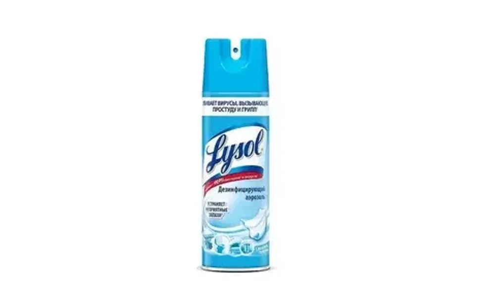 Lysol освежитель воздуха дезинфицир Свежесть Хлопка 400 мл