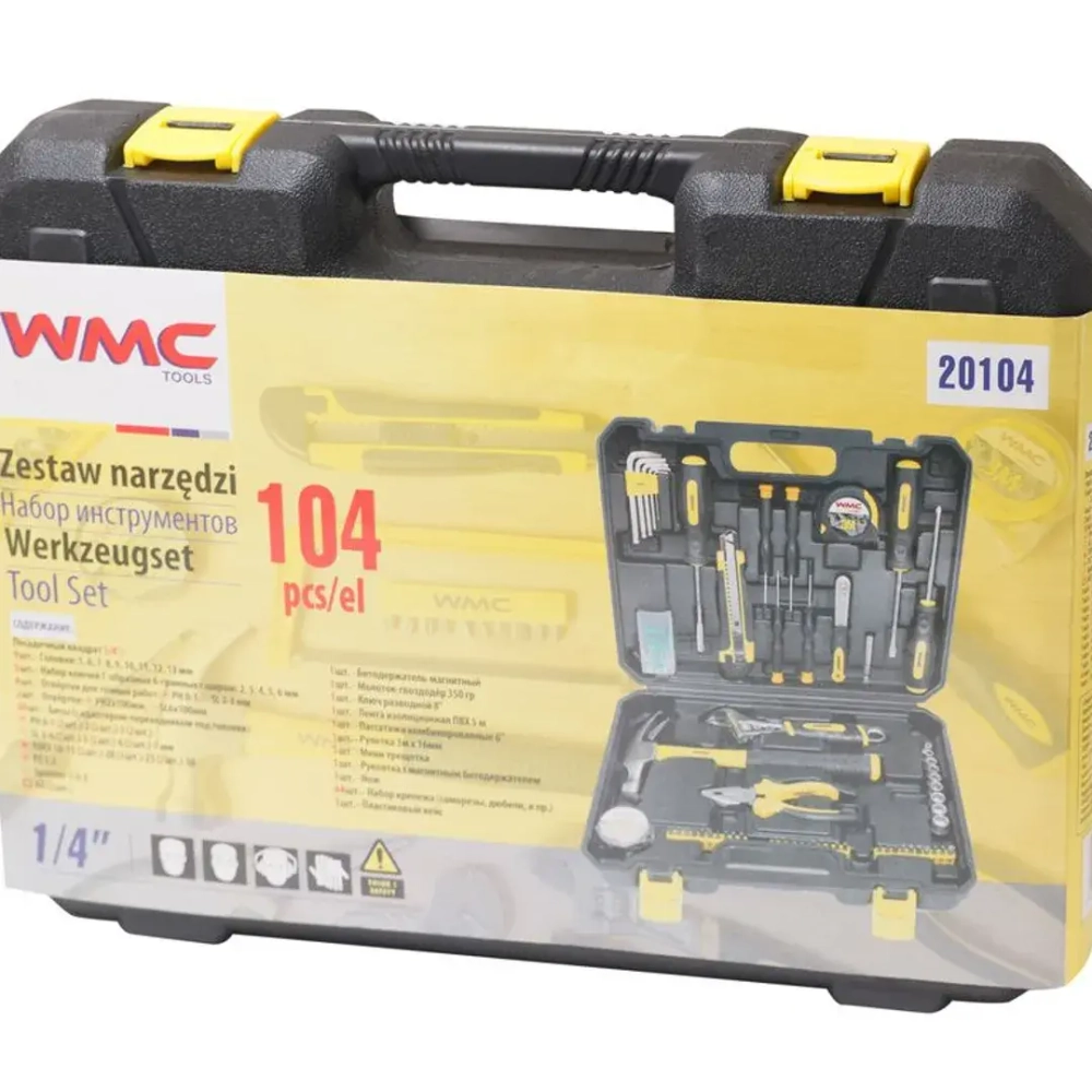 Набор инструментов 104пр. 1/4''(6гр)(5-13мм) WMC TOOLS WMC-20104