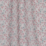 Полупрозрачный шёлковый шифон с нежно-розовыми цветами