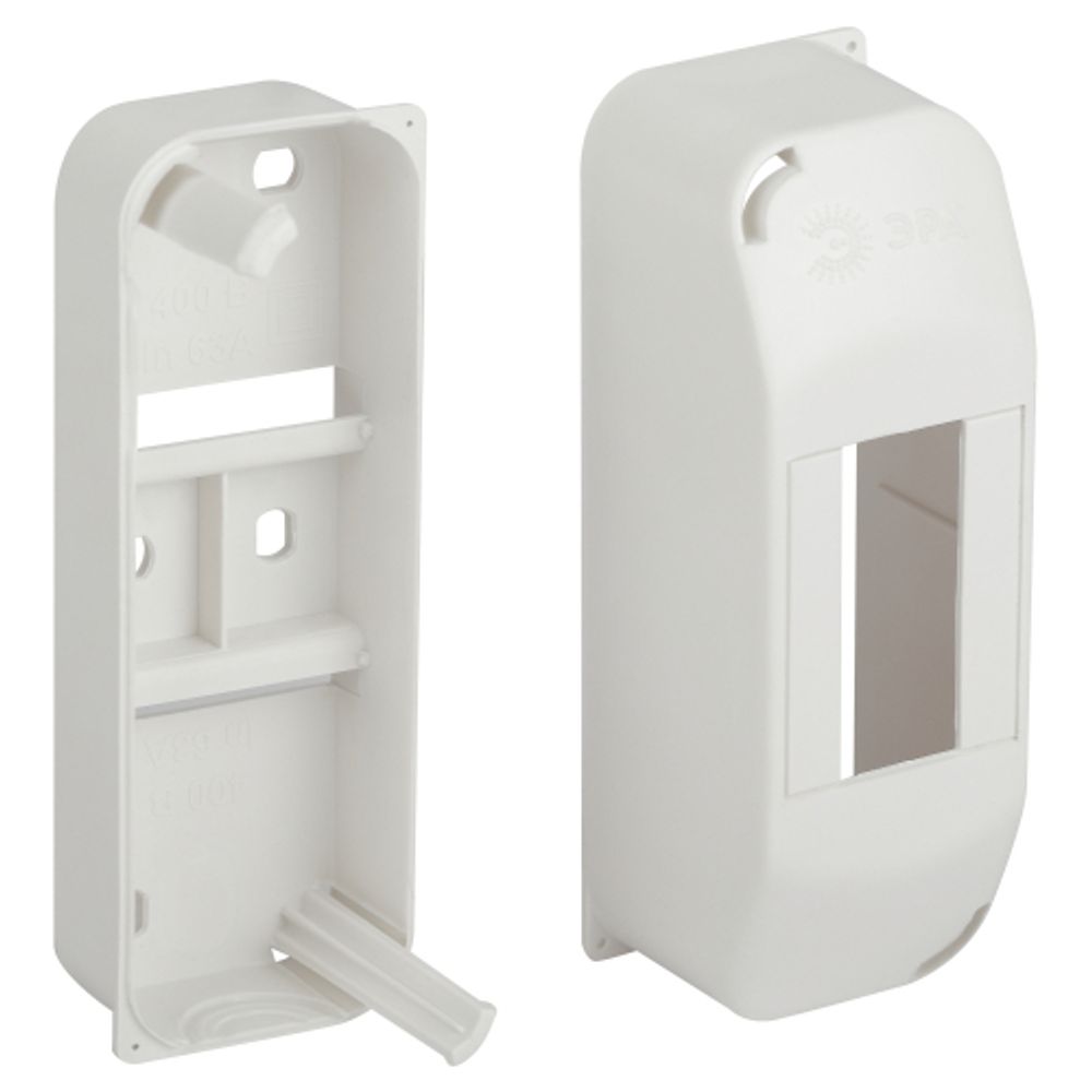 Корпус пластиковый навесной ЭРА SIMPLE КМПн 1/2 IP20 белый | Корпуса пластиковые