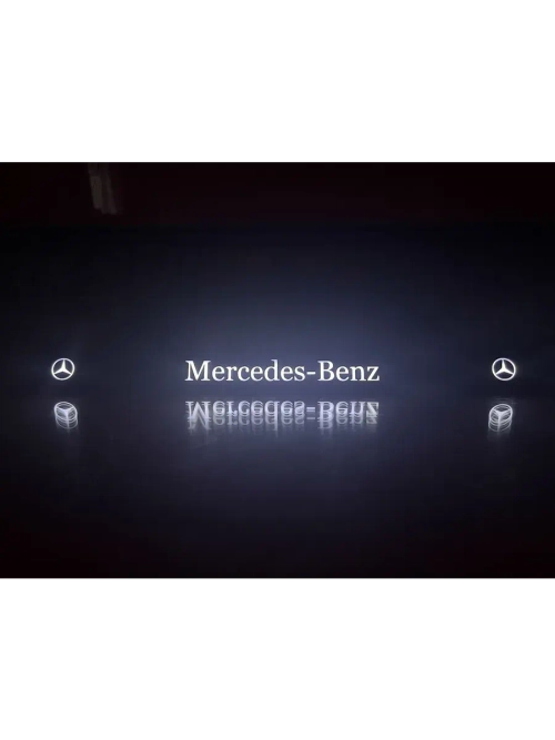 Рамка для номера с подсветкой. Mercedes.