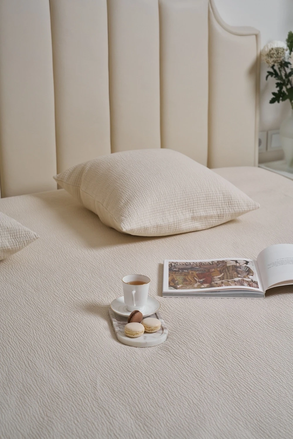 Покрывало Luxberry Простые полосы Экрю