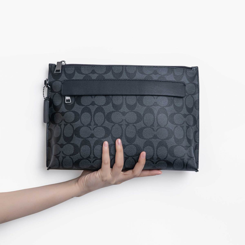 Сумка COACH Pouch 30 Logo, 29508-CQBK