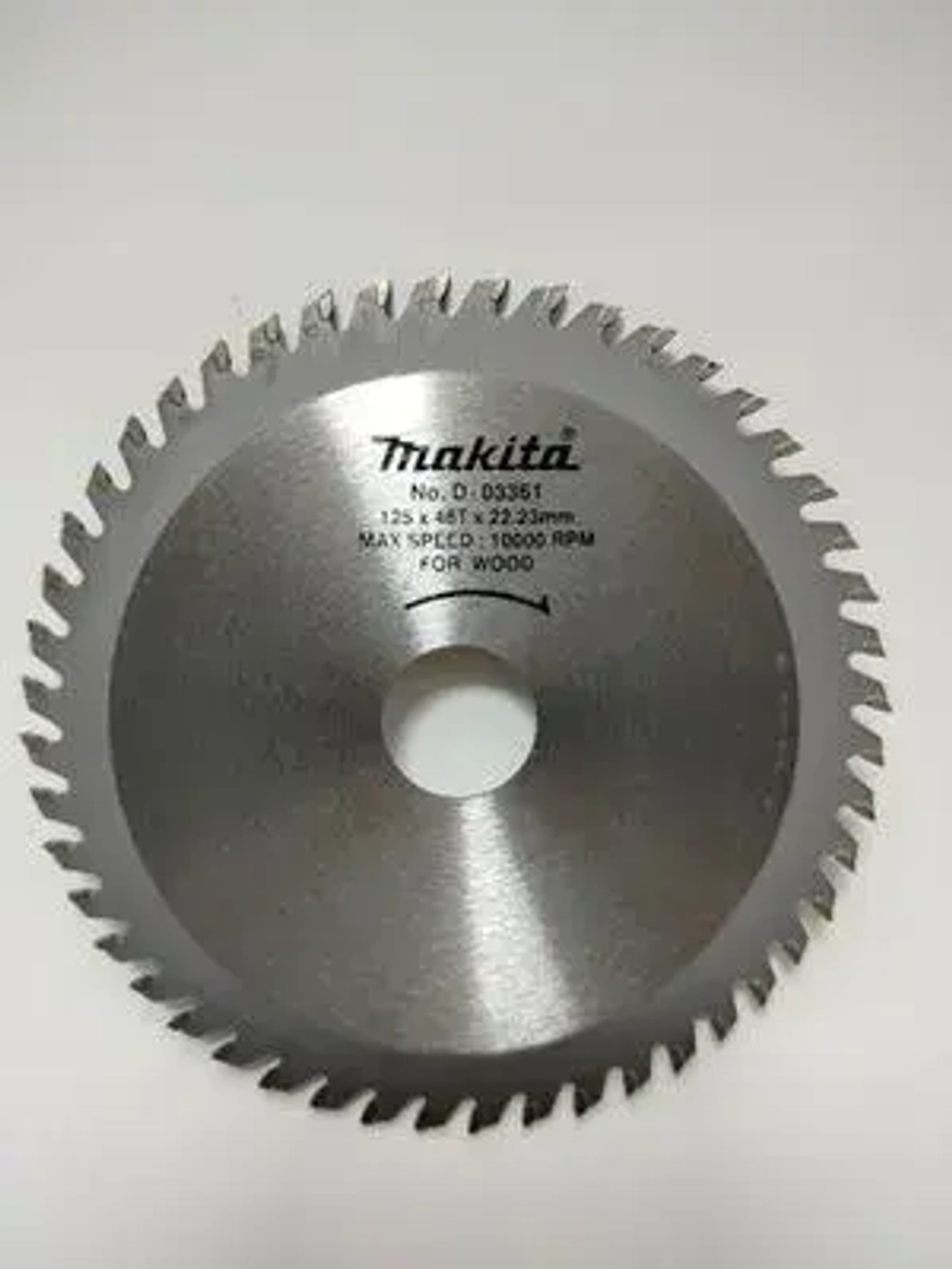 Диск пильный 125x22.23 мм, 48 зуб. MKTA по дереву