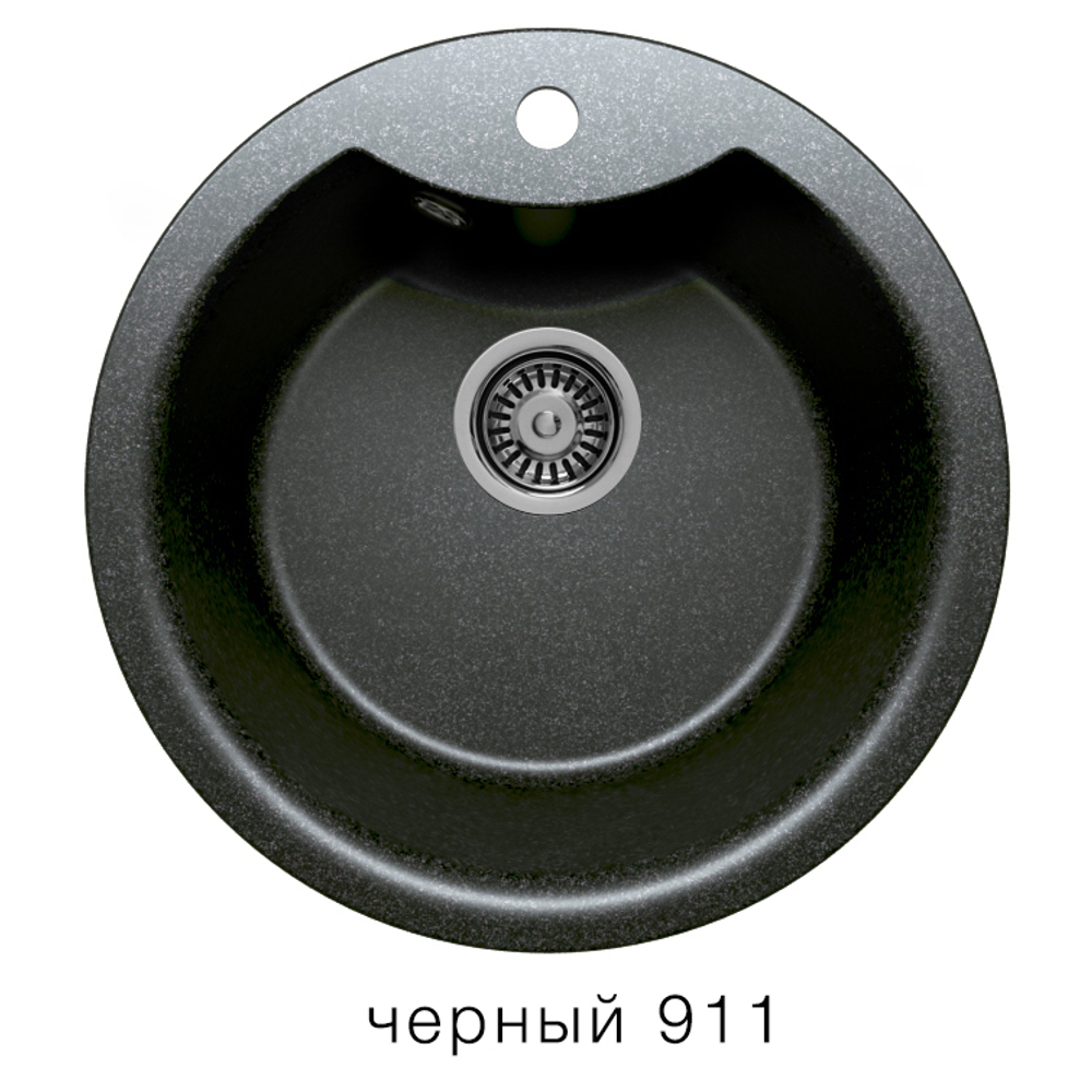 Кухонная мойка Tolero R-108E 510мм Черный №911