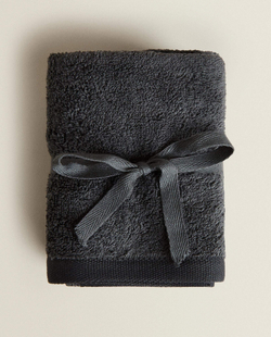 ZARA HOME (НАБОР ИЗ 3 ШТ.) ПОЛОТЕНЦЕ ИЗ ВЫСОКОКАЧЕСТВЕННОГО ХЛОПКА, СЕРЫЙ