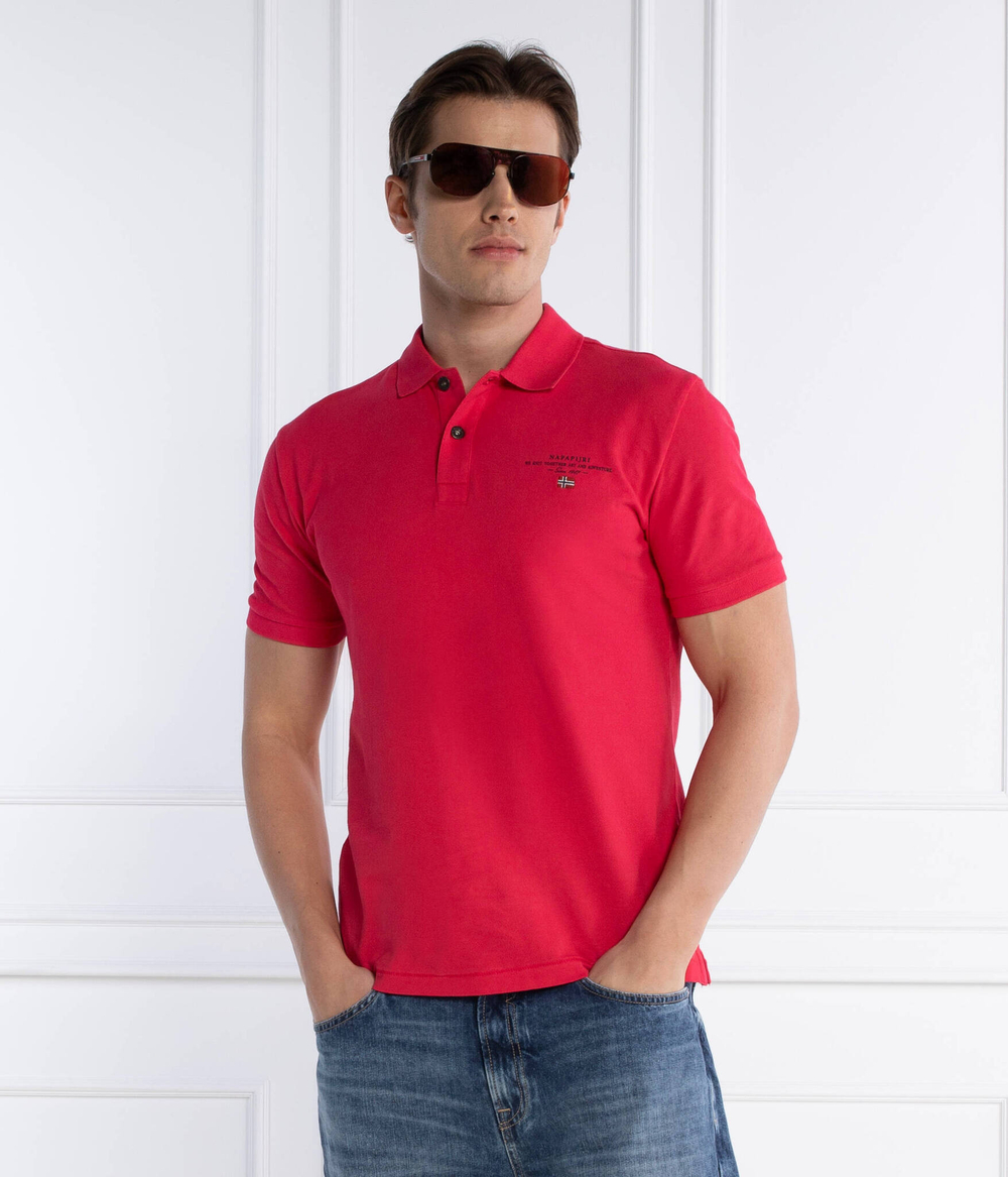 Поло ELBAS Napapijri - малиновый(NP0A4GDL)