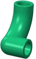 RIIFO Alba угольник обводной PP-R 20-20 левый зелёный