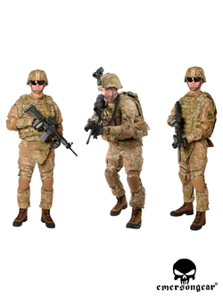 Комплект наколенников и налокотников EmersonGear Military Kneepads (EM7065C). Мультикам