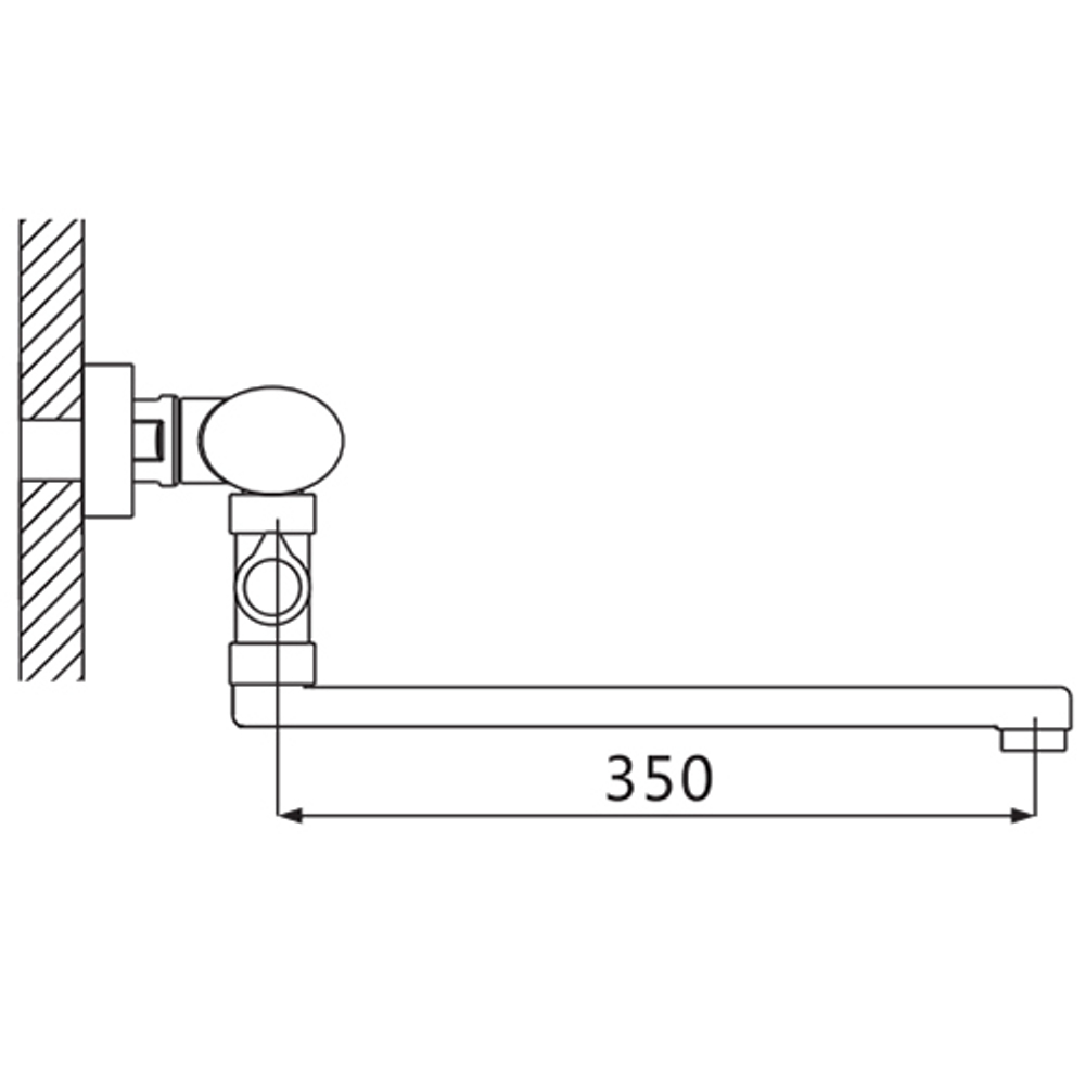 Смеситель для ванны Oute T78 T7823