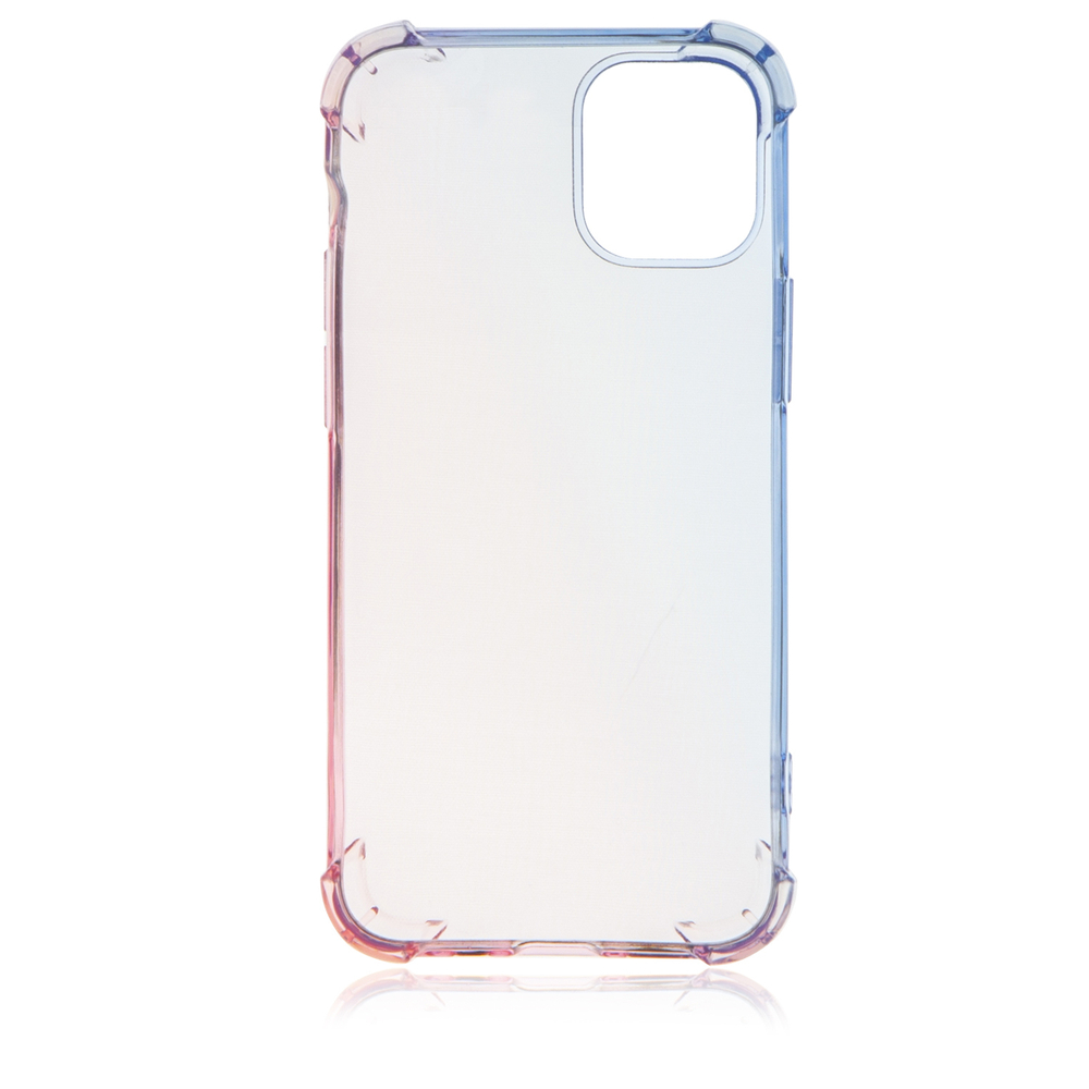 Чехол ROSCO для Apple iPhone 12 mini оптом (арт. IP12MINI-HARD-TPU-DARKBLUE-PINK)