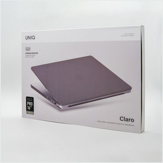 Чехол Uniq HUSK Pro Claro для MacBook Pro 16&quot; (2021), серый (MP16(2021)-CLAROMGRY)