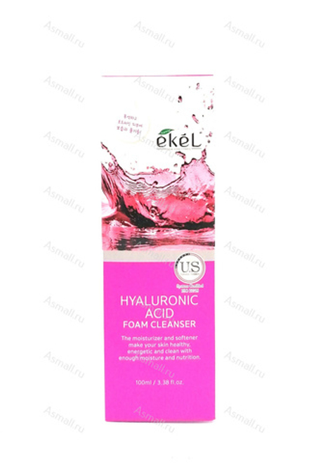 Нежная пенка для лица с гиалуроновой кислотой Hyaluronic Acid Foam Cleanser, EKEL, 100 мл.