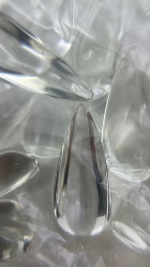 Кабошон стекло прозрачные для выкраски геля Миндаль 10шт/уп