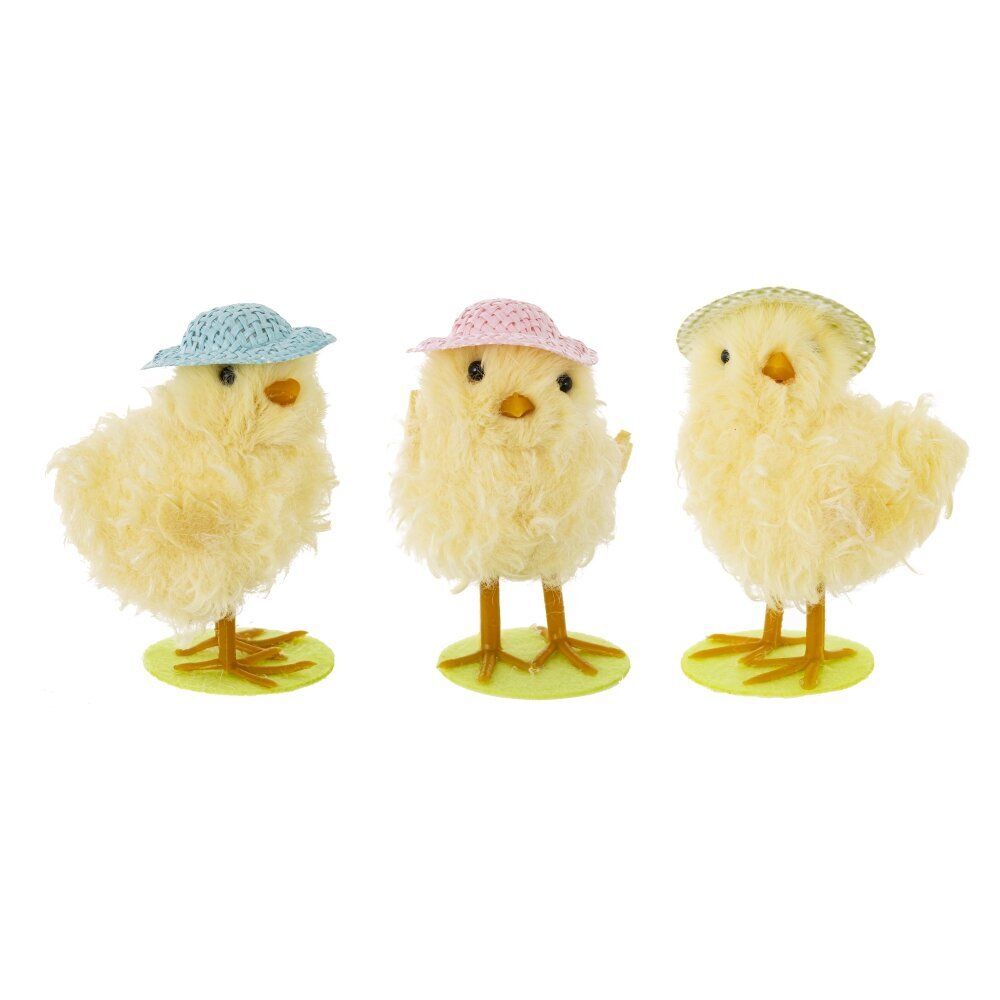 GAEM Фигурка декоративная "Цыпленок" (блок 12шт), L5 W4 H8 см, 3в.
