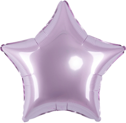 Шар (18''/46 см) Звезда, Сиреневый, Сатин, 1 шт.