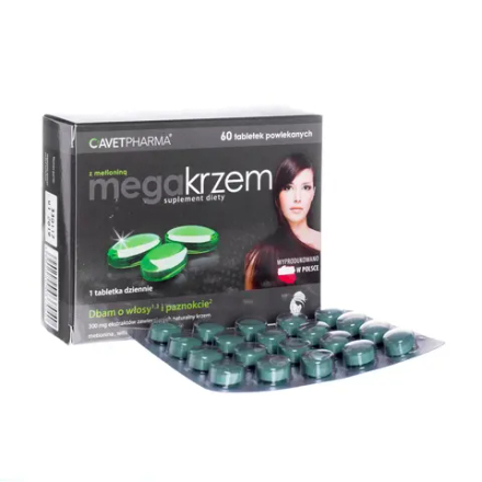 Мегасиликон с метионином - 60 таблеток, покрытых пленочной оболочкой