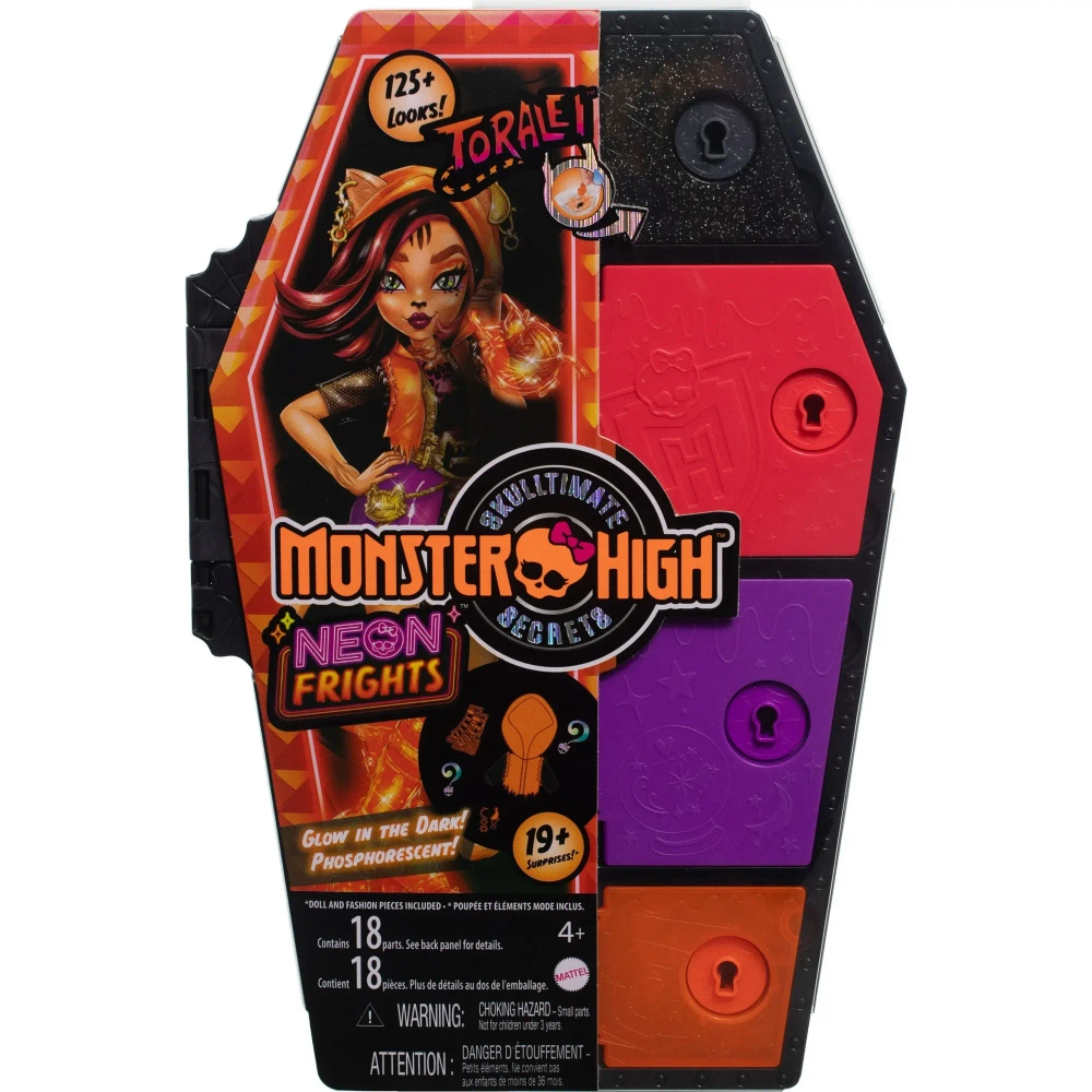 Кукла Monster High Toralei Stripe в наборе Skulltimate Secrets Neon Frights