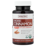 Healths Harmony, Органическая цейлонская корица, 120 таблеток (500 мг в каждой таблетке)