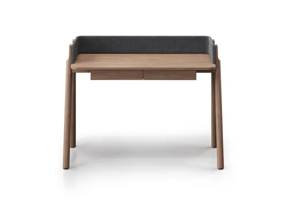 Стол письменный Basic 120*60 см (натуральный дуб, серый рогожка)