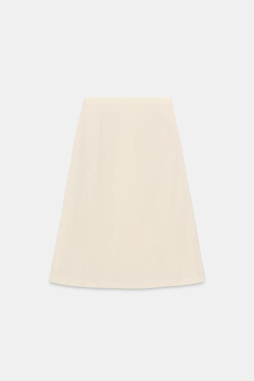 ZARA РАСКЛЕШЕННАЯ ЮБКА СО СКЛАДКАМИ — ZW COLLECTION, ЭКРЮ