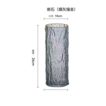 Ваза для цветов и сухоцветов стеклянная серая